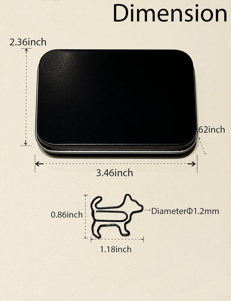 Daxtril Cute Paper Clips, 60PCS Shiba Inu Dog Shaped Paper Clips Animal Bookmarks Clips, Assorted Colors, Fun Office Gifts for Women Men Coworkers Teachers Students Girls Boys, Christmas Gifts - Image 4